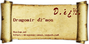 Dragomir Ámos névjegykártya